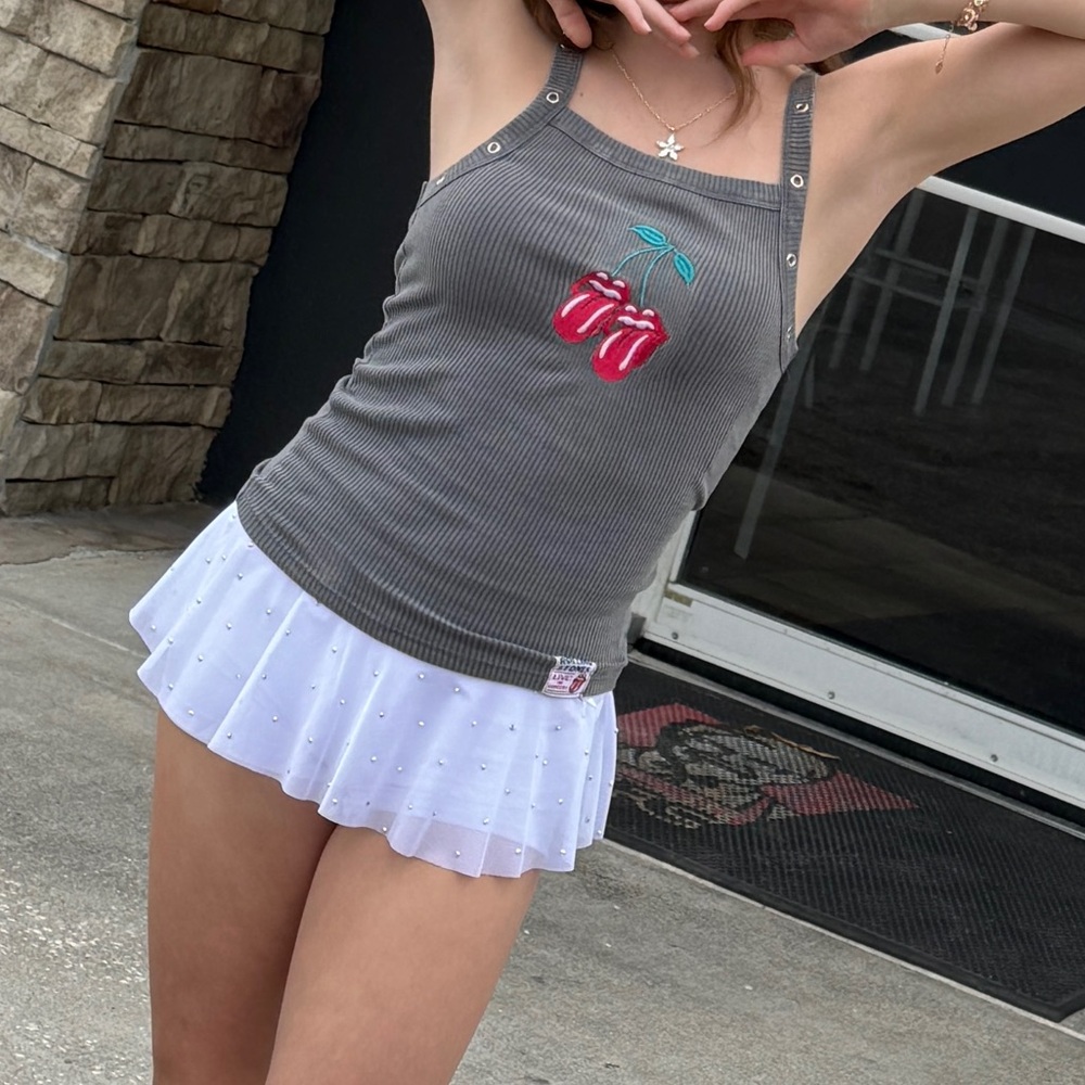 Rolling Stones gray tank top